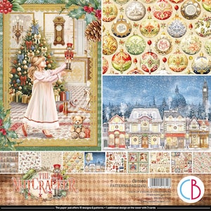 Ciao Bella THE NUTCRACKER Christmas Winter 12x12 Paper 8 Sheets #CBT080