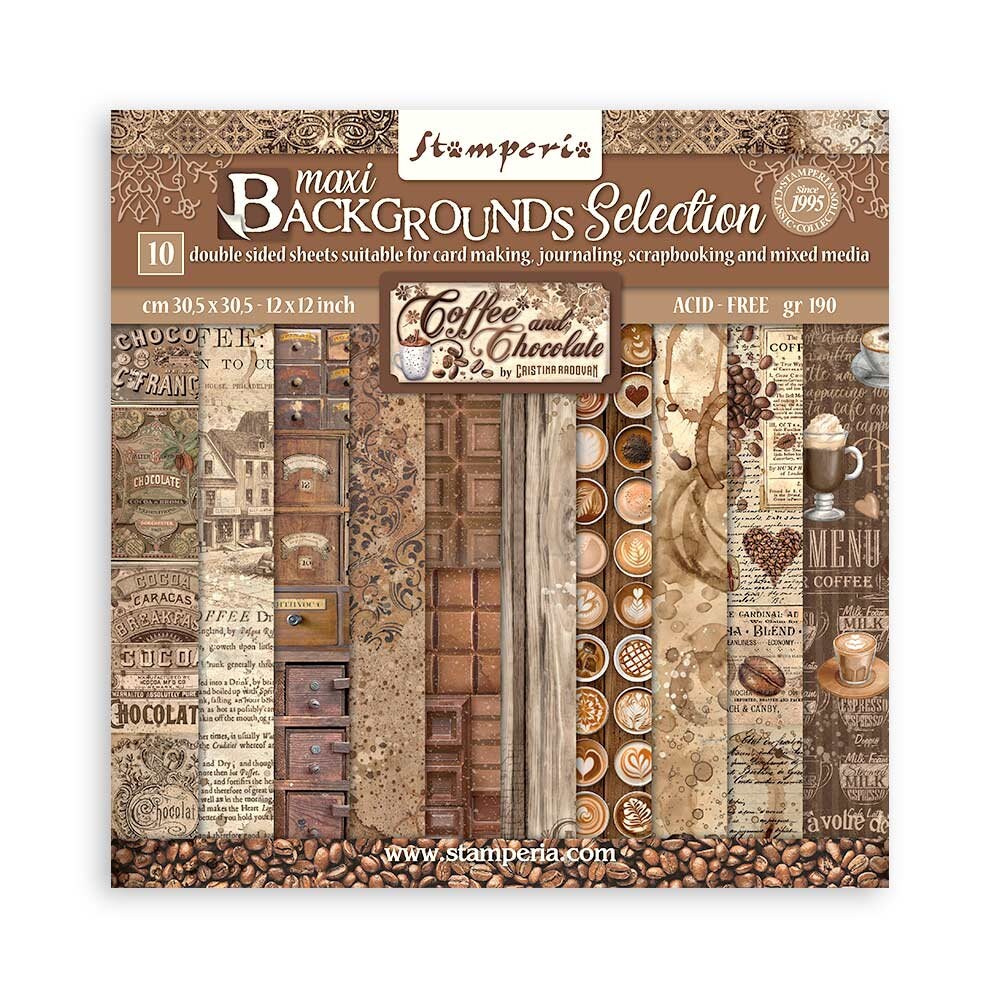 Ciao Bella Winter Journey 12x12 Cardstock, 12x12 Paper Pad, Scrapbook Paper,  Double Sided Cardstock, Christmas Paper 