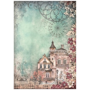 STAMPERIA MASTER of Magic - HOUSE Decoupage Rice Paper A4 #DFSA41008