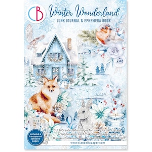 Journal de bord A4 et livre éphémère WINTER WONDERLAND A4 Ciao Bella # CBB001