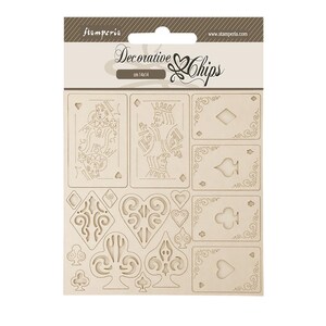 Stamperia Master of Magic - Cartes à jouer Jetons décoratifs 5,5 x 5,5 po. #SCB253