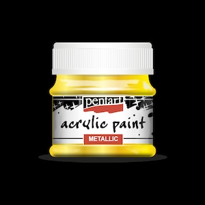 Pentart METALLIC Acrylic Paint YELLOW 50 ml #6237