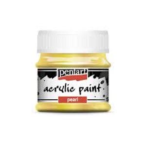 Pentart PEARL Acrylic Paint YELLOW 50 ml #3537
