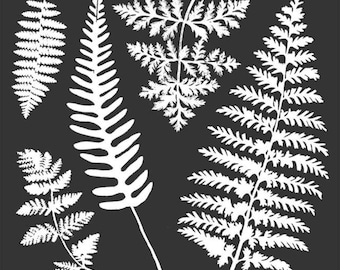 Stamperia Mixed Media Art LEAVES Stencil 18X18 cm #KSTDQ28