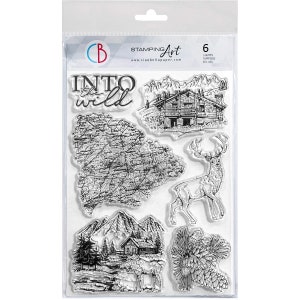 Ciao Bella INTO THE WILD Clear Stamp Set 6&quot;x8&quot;  #PS8088
