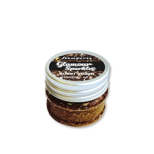 Stamperia BURNT UMBER Brown Glamour Sparkles VERRE Glitter vintage Look 40 gr #K3GGS04