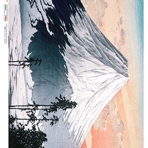 Paper Designs WINTER MOUNTAIN Scene A4 Decoupage Rice Paper #VIEWS 0186