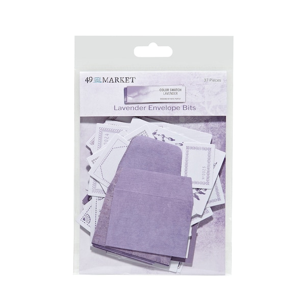 49 and Market COLOR SWATCH LAVENDER Envelope Bits 37 pcs #CSL41480