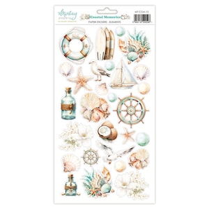 Mintay COASTAL MEMORIES Elements 6x12&quot; Paper Stickers #Mt-Coa-12