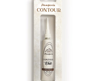 Stamperia Create Happiness Christmas Plus Contour Liner WHITE 20 ML #KATN03