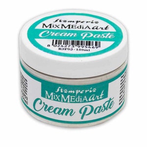 Stamperia MixMedia Art CREAM PASTE White 150 ML Use with Soft Moulds #K3P53