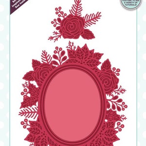 Creative Expressions Sue Wilson OVAL WREATH FRAME Craft Die #CED3246 afbeelding 1