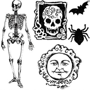 Stamperia Clear Acrylic HALLOWEEN 10 x 10 cm #WTK043
