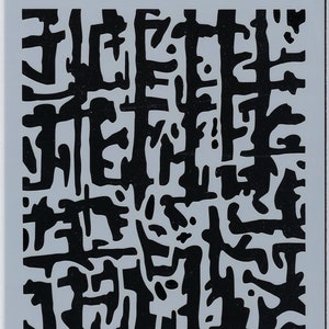 Ciao Bella ABSTRACT LINES Texture Stencil 5" x 8"- #MSB012