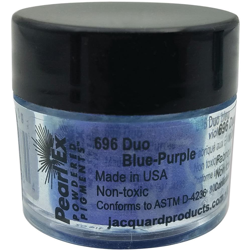 Jacquard Pearl Ex 696 DUO BLUE-PURPLE Powdered Pigments 3 Gram Jar JPXU696  