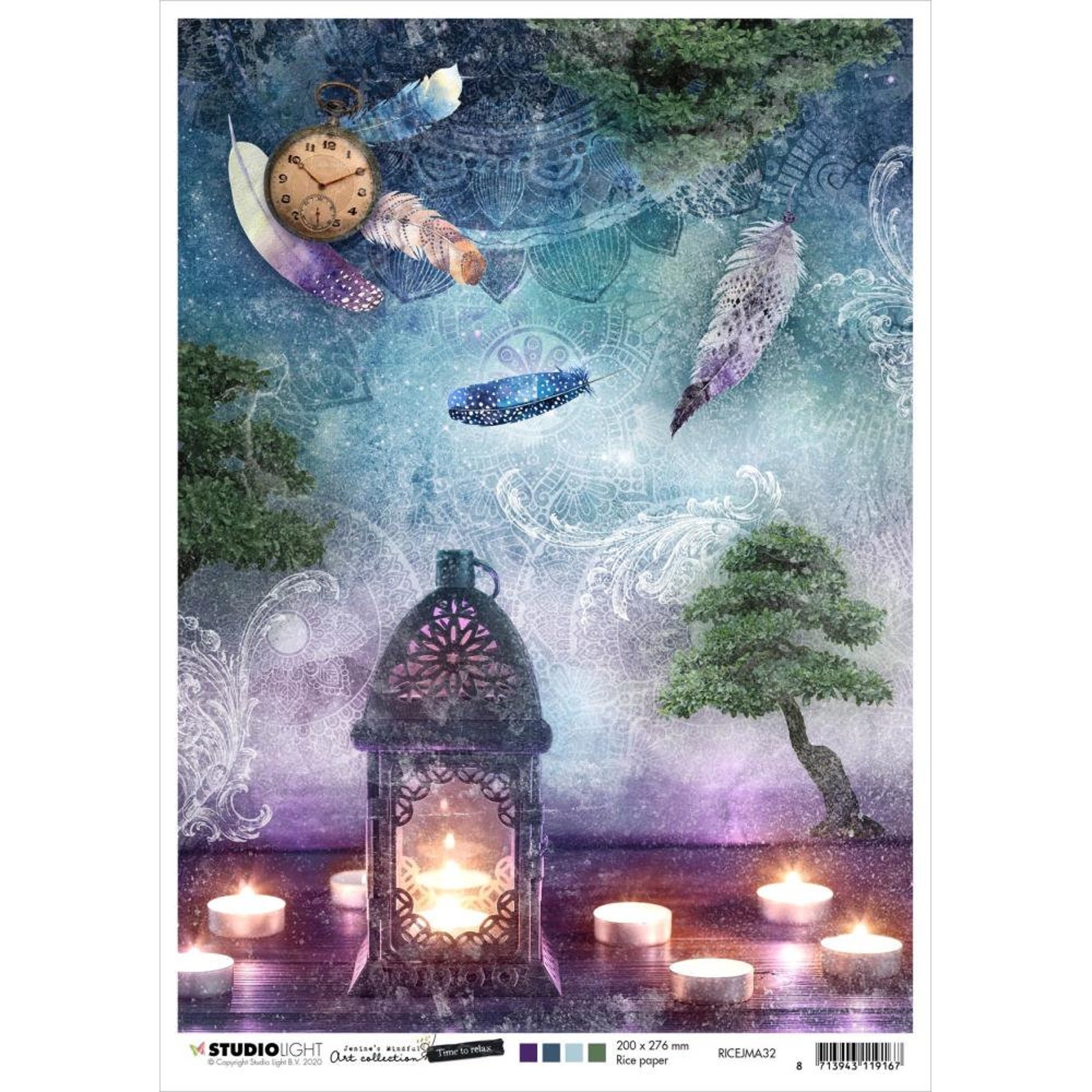 STUDIO LIGHT Decoupage Jenine's Mindful Art 5.0 NR 32 Rice Etsy