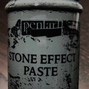 Pentart Stone Effect Paste  ANTHRACITE Mixed Media Stenciling Sculpting #29714