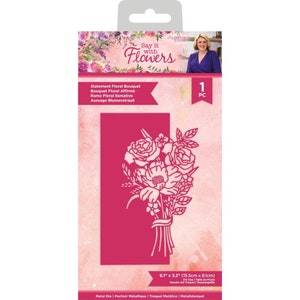 Dites-le avec des fleurs DÉCLARATION DE BOUQUET DE FLEURS Matrice en métal #s-siwf-md-stfb