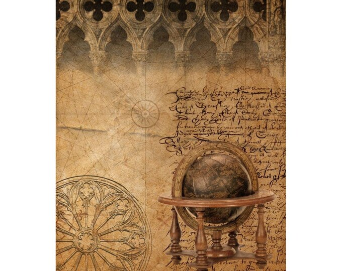 STUDIO LIGHT Decoupage Just Lou Exploration NR04 Rice Paper A4 Etsy