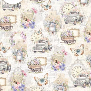 Papier vélin A4 Ciao Bella FLOWER SHOP 6 feuilles #CBV016