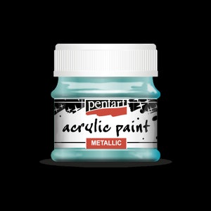 Pentart METALLIC Acrylic Paint TURQUOISE 50 ml #9806