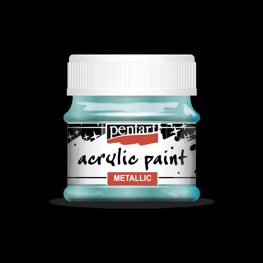 Metallic Acrylic Paint 7 Colours Quality Specialty Paint 