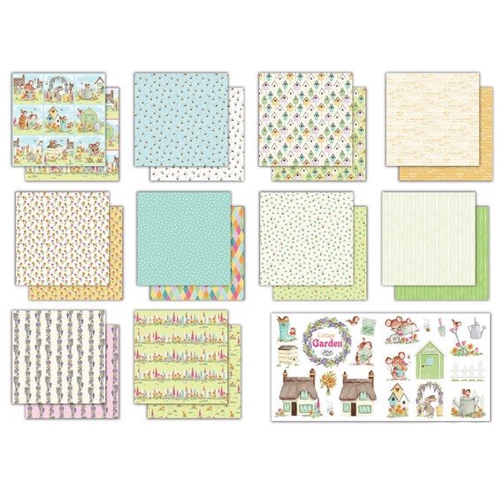 Craft Consortium Cottage Garden - 12x12 Paper Pad