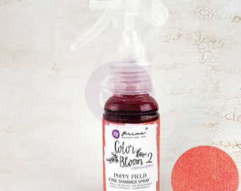 Prima Color Bloom 2 - Fine Shimmer Spray POPPY FIELD 2 oz Bottle #588762
