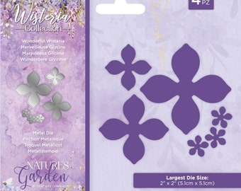 Crafters Companion - WISTERIA COLLECTION - Wonderful Wisteria Metal Die #NGWCMDWOWI