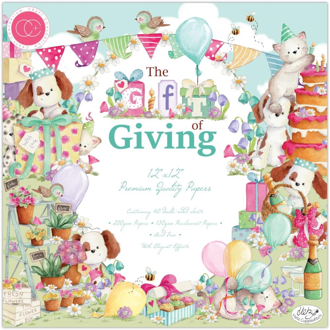 Craft Consortium the GIFT of GIVING 12x12 Paper Pad 40 Sheets