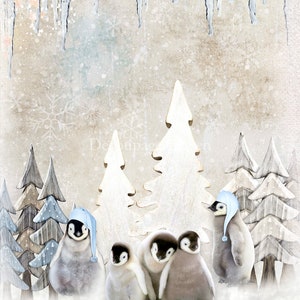 Decoupage Queen WINTER FAMILY A4 Rice Paper DQRP0534