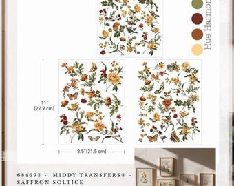 Re-design with Prima SAFFRON SOLSTICE Fall Autumn 8.5 x 11 #684693 Limited Edition