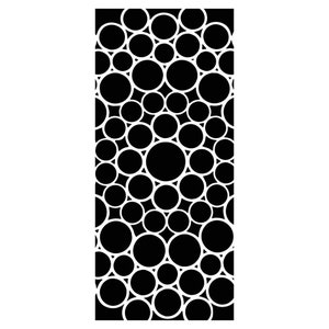 TCW The Crafter&#39;s Workshop BUBBLED CIRCLES Slimline 4x9 Stencil #TCW2331