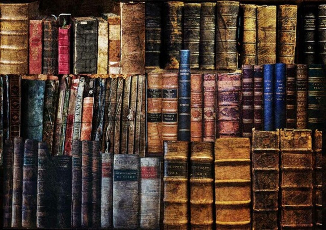 Decoupage Queen DUSTY LIBRARY A4 Rice Paper Dqrp0123 - Etsy