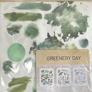 Prima Sharon Ziv GREENERY DAY 8.5 x 11 Rub On Decor Transfers 3 sheets #930394