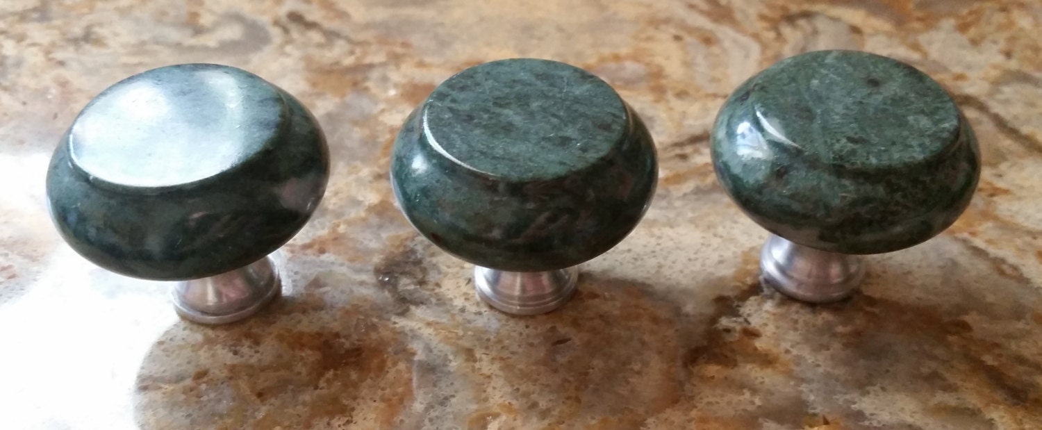 Light Green Marble Knobs for Etsy