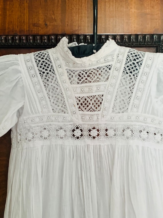 Victorian extravagant lace Christening Gown