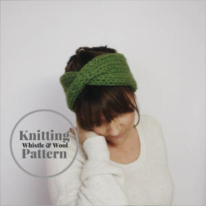 KNITTING PATTERN•Knitted Headband•Knit Ear Warmer•The Brighton Headband