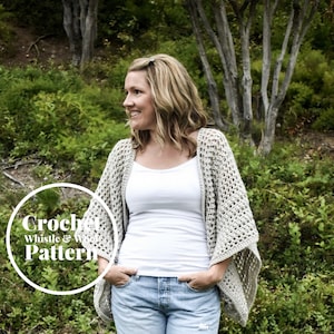CROCHET PATTERN•Boho Cardigan•Crochet Cardigan•Bat Wing Sleeve