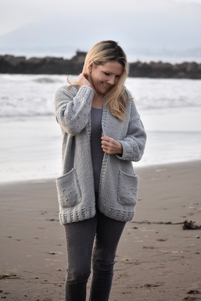 KNITTING PATTERNFalling into Comfort-oversized sweater-fomfy sweater-Easy Knit Sweater xs s, m, l, xl, 2x, 3x, 4x whistle and wool image 1