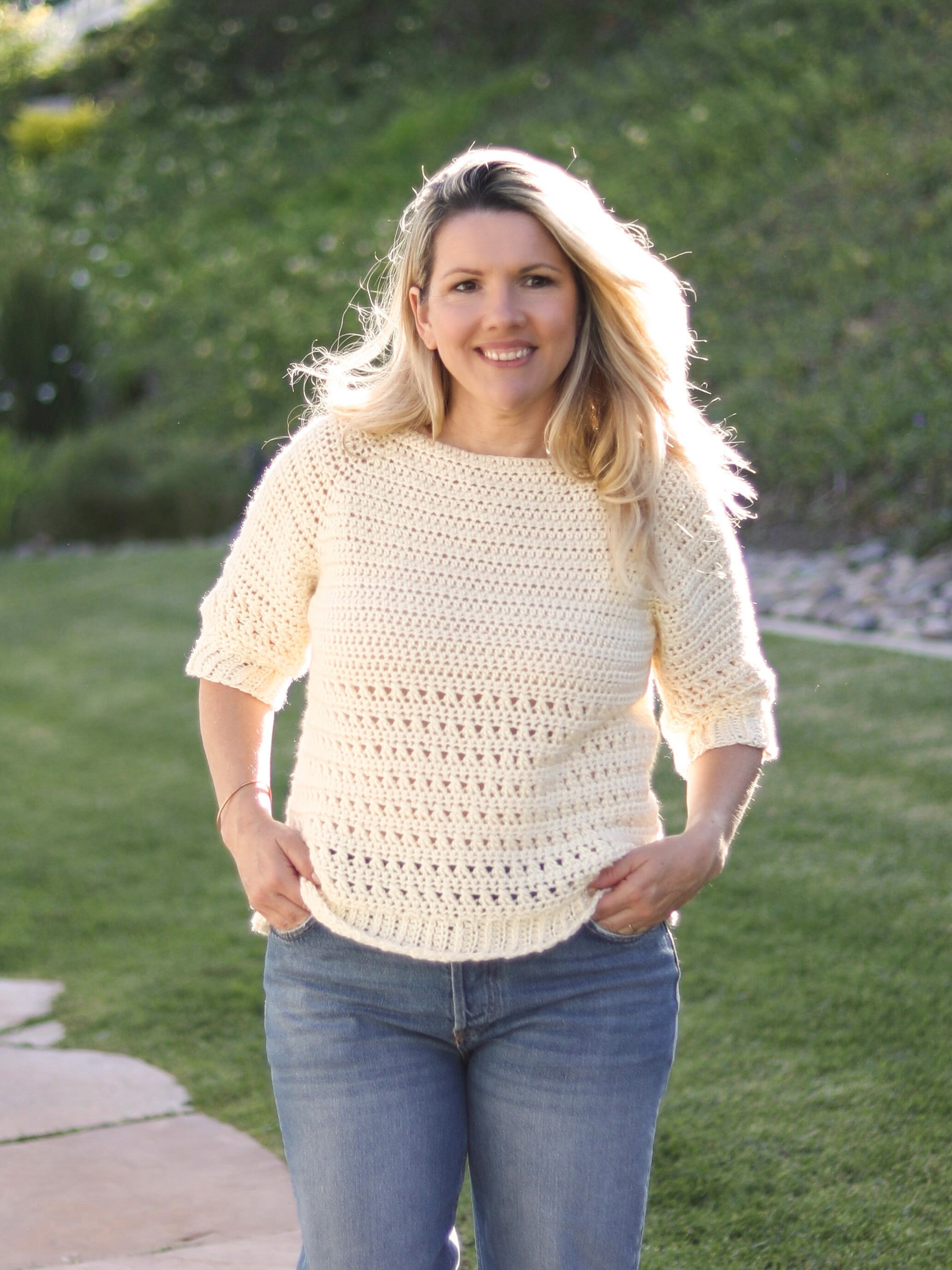 Top down seamless deals raglan sweater pattern free