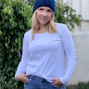CROCHET PATTERN, Barrow Bulky Beanie • ribbed beanie• hat pattern, crochet ribbed hat, unisex beanie, crochet hat•Whistle and Wool
