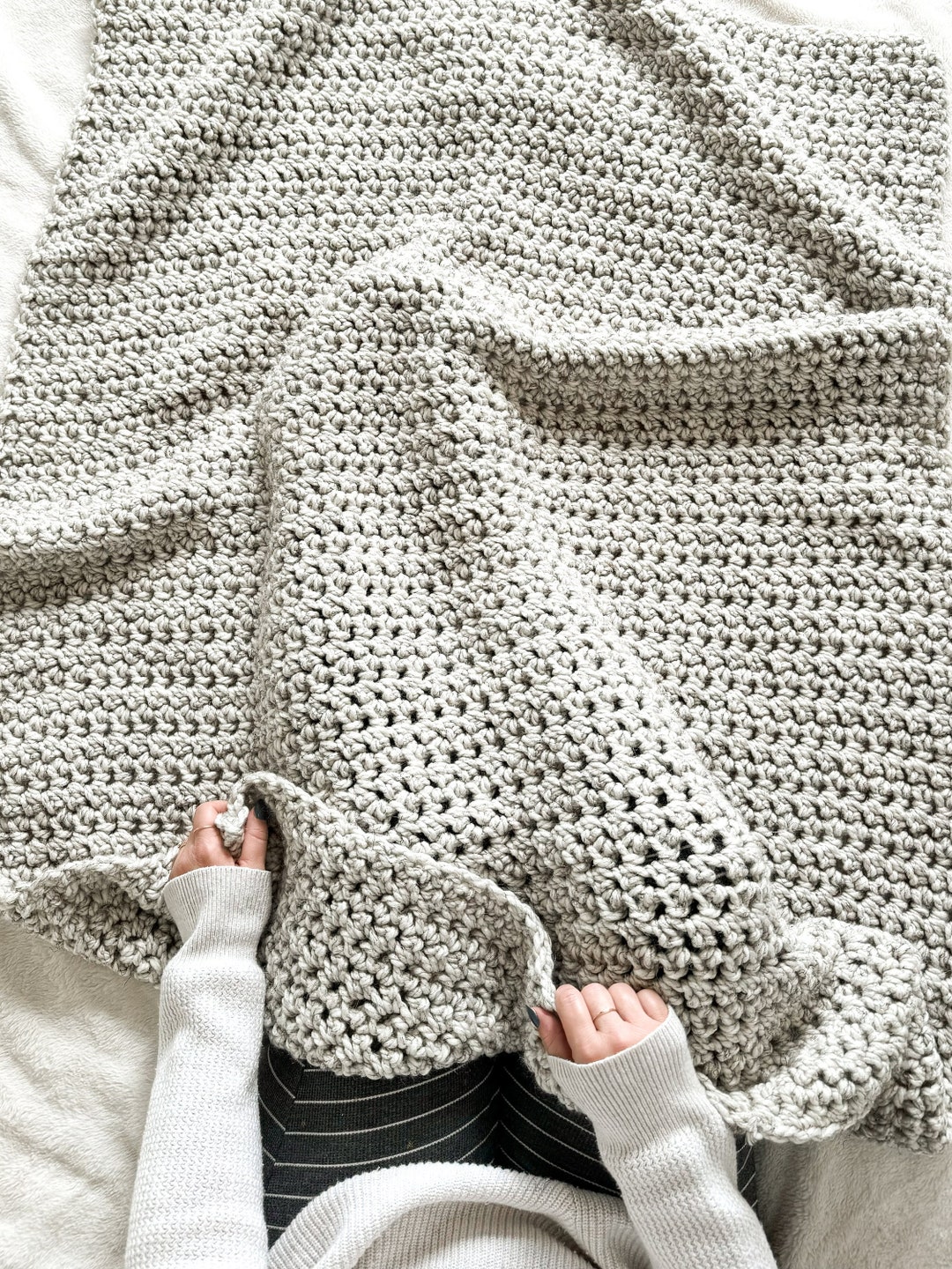 Granny Square Crochet Patterns Crochet Bean Stitch Blanket