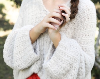 Chai Pullover Knitting Pattern • Easy Knit Oversized, seamed construction (PDF Pattern)