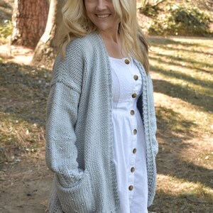 KNITTING PATTERNFalling into Comfort-oversized sweater-fomfy sweater-Easy Knit Sweater xs s, m, l, xl, 2x, 3x, 4x whistle and wool image 8