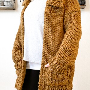 KNITTING PATTERN Chunky Oversize Cardigan Easy Knit Unisex in Sizes XS ...