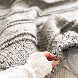 Crossways Throw : KNITTING PATTERN • Beginner Knit, Bias Knit, Super ...