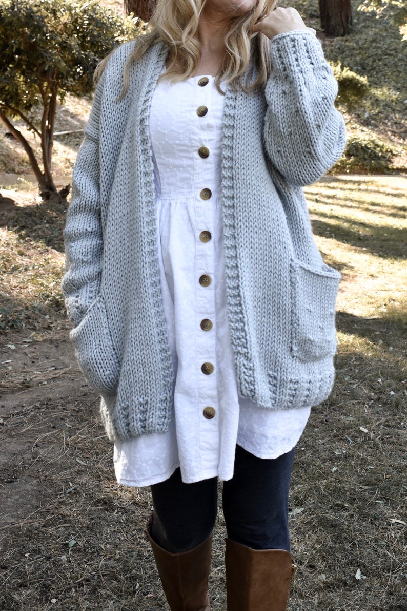 KNITTING PATTERNFalling into Comfort-oversized sweater-fomfy sweater-Easy Knit Sweater xs s, m, l, xl, 2x, 3x, 4x whistle and wool image 4