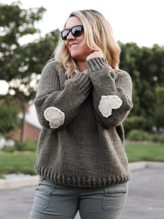 Cozy Elbow Patch Sweater