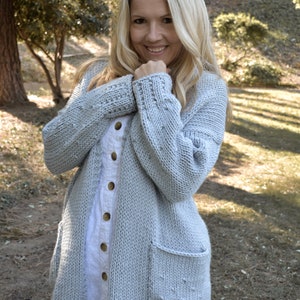 KNITTING PATTERNFalling into Comfort-oversized sweater-fomfy sweater-Easy Knit Sweater xs s, m, l, xl, 2x, 3x, 4x whistle and wool image 7